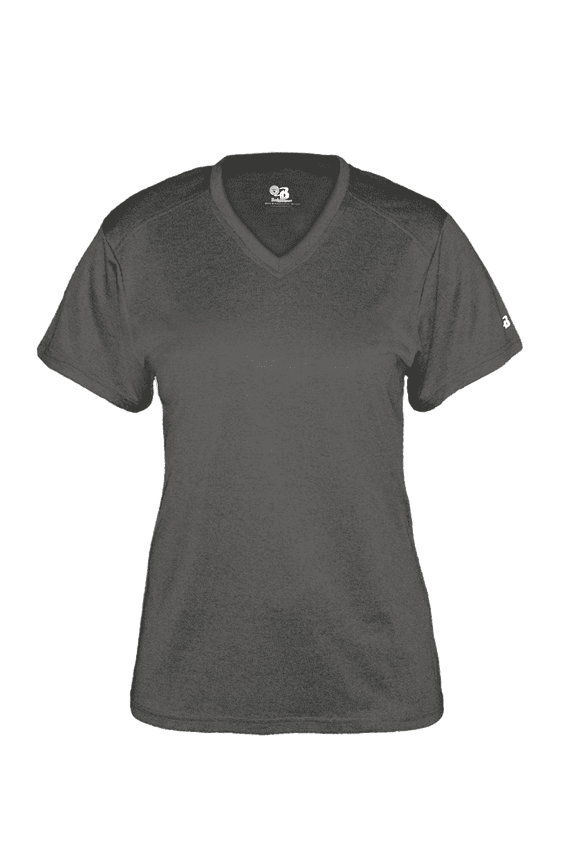 Pro Heather Women's V-Neck Tee - Carbon Heather S
