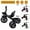 Black, variant on Outdoors Kids Tricycles Child Trikes with Front Basket and Back Basket