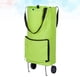 thumbnail image 2 of 1 carrito de compras plegable, ecológico, plegable, tipo remolcador, portátil, de tela Oxford, con ruedas (verde), 2 of 5