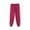 Hot Pink, variant on Diamond Quilted Cuffed Jogger Trousers, Womens Daily Full Length Casual Bottom Attire, Solid Padded Tapering Leg Slacks, All Elastic Waist Poly Blend Everyday Casual Wear (Purple,XL)