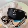 thumbnail image 2 of MUSOIE Small Crossbody Sling Bag for Women Fanny Packs PU Leather Chest Belt Bag Anti Theft Purse, 2 of 9