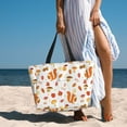 thumbnail image 2 of Beach Bag For Women, Bohemian Cute Squirrel Mushroom Beach Tote Bag Swim Pool Bag Large Tote With Pockets For Workout., 2 of 2