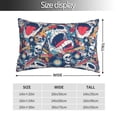 thumbnail image 2 of Kdxio Cotton Pillow Cases 20"x30" Pillowcases,Soft and Breathable Bedroom Pillow Cases-cool rock Skull-No Pillow Core, 2 of 5