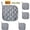 Grey ×5, variant on 5Pcs Kitchen Pot Holders Set Heat Resistant Pure Cotton Potholders Kit Trivets Large Coasters Hot Pads Pot Holders for Everyday Cooking and Baking by 7.1 x 7.1 Inch