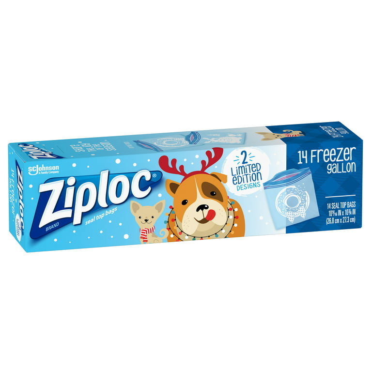 Ziploc 0.5-Gal. Freezer Bags, 144 pk.