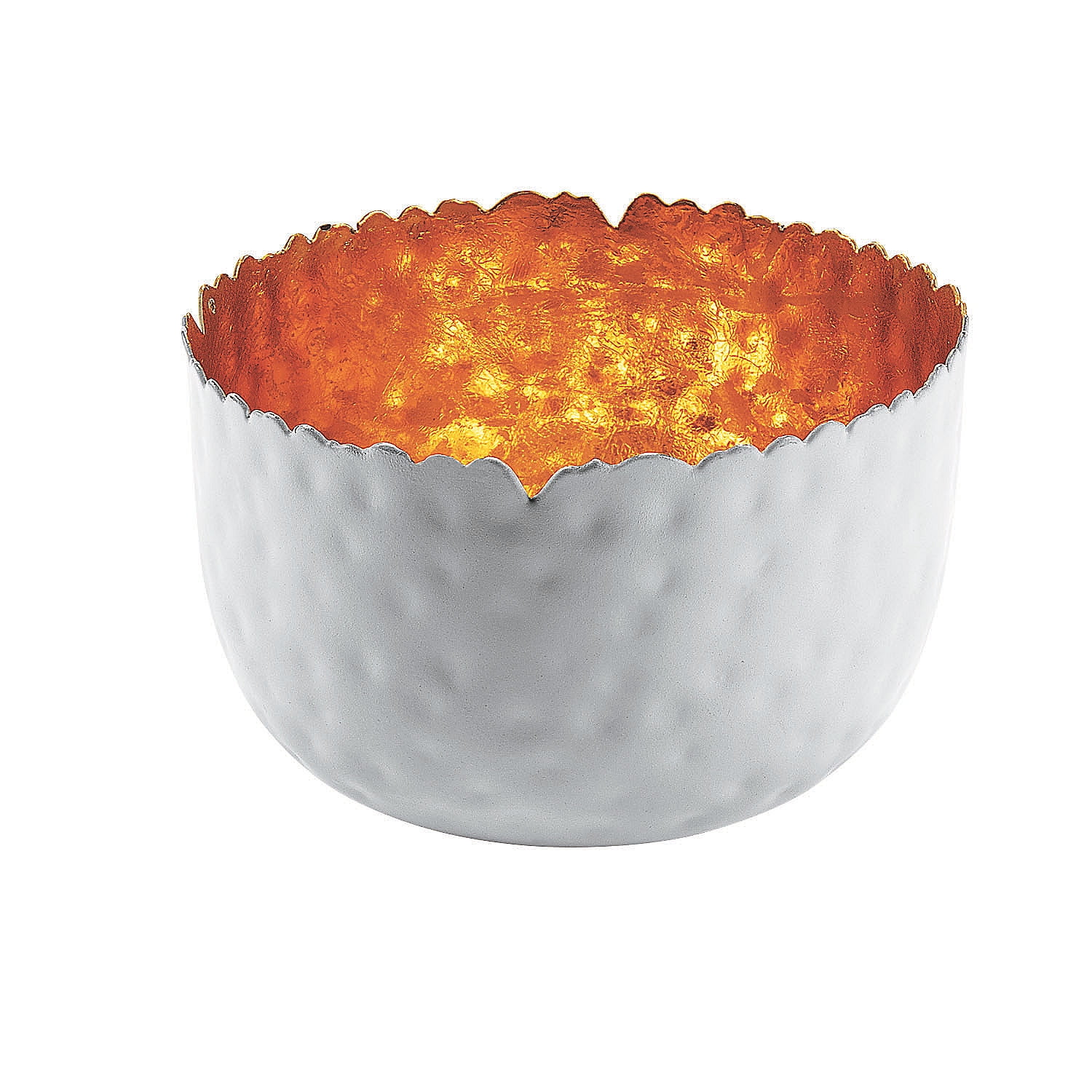 Hammered Gold Interior Decorative Bowl Home Decor 1 Piece