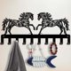 thumbnail image 2 of Llavero de metal con forma de rama de caballo, decorativo, con 10 ganchos, organizador de llaves para pared, decoración de cocina, colgador personalizado para correa de perro., 2 of 9