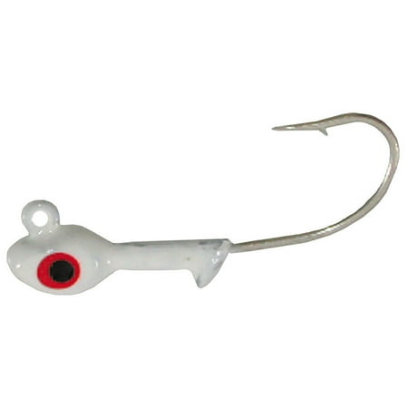GOT-CHA HSWG18-1 Grub Head 1/8 oz #1 Hook White 10/Pack