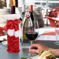 thumbnail image 4 of BESTYASH 1Ud Funda Roja Para Botella De Vino Con Festivo Para Uso En Eventos Y, 4 of 6