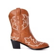 thumbnail image 4 of Leozcaa Women's Cowboy Boots Knee High Side Zipper Western Embroidered Pull On Tall Boot Fall Winter, 4 of 9