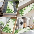 thumbnail image 6 of St Patrick Day Washable Area Rug&nbsp;2x6ft Modern Watercolor Spring Gradient Green Shamrocks Soft Rectangle&nbsp;Rugs for Living Room, Non Slip Carpet for Bedroom&nbsp;Entryway Dining Room, 6 of 9