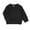 Black, variant on Rovga Toddler Kids Baby Boy Girl Crewneck Sweatshirt Cotton Long Sleeve Solid Color Pullover Top Casual Spring Fall Clothes Stylish Clothing