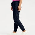 thumbnail image 5 of felwors Womens Scrub Pants - Soft Stretch Yoga Style with Pockets, Slim Drawstring Jogger Scrubs Navy, M, 5 of 8