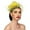 Yellow, variant on YVNAURA Women's Imitation Flower Mesh Petal Headwear Bridal Tea Party Fascinator Hat with Headband and Clip for Derby Wedding Cocktail Church Racecourse Festival, Green, One Size