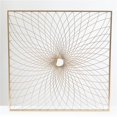 thumbnail image 1 of LuxenHome Gold Metal Spiral Flower Square Frame Wall Decor, 1 of 1