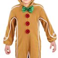 thumbnail image 3 of Mono de cosplay de hombre de jengibre de Navidad, ropa infantil de Halloween, caballero de calavera, hombre de jengibre, 3 of 5