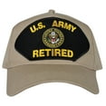thumbnail image 2 of Men's High Profile U.S. Army Retired Veteran Khaki Hat, 2 of 3