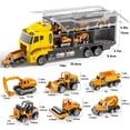 thumbnail image 3 of Lucky Doug Construction Truck Toys for Boys Ages 3-6-8, Boy Construction Toy Truck Set with 6 Metal Construction Cars-Excavator, Road Roller, Dump Truck, Cement Truck, Forklift, Loader, 3 of 10