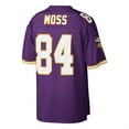 thumbnail image 3 of Men's Mitchell & Ness Randy Moss Purple Minnesota Vikings Big & Tall 1998 Retired Player Replica Jersey, 3 of 3