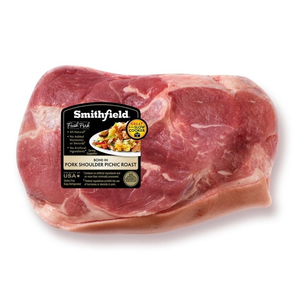 Smithfield Fresh Pork Shoulder Picnic Roast BoneIn, 2.76.8 lb