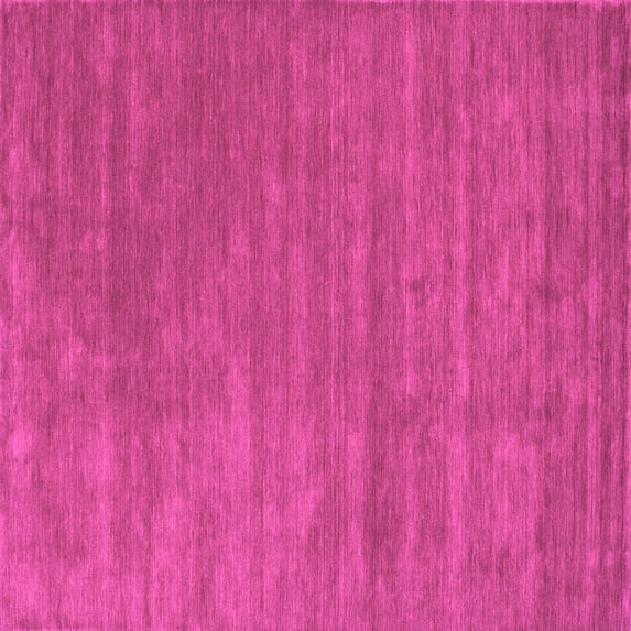 Ahgly Company Indoor Square Abstract Pink Contemporary Area Rugs, 6' Square