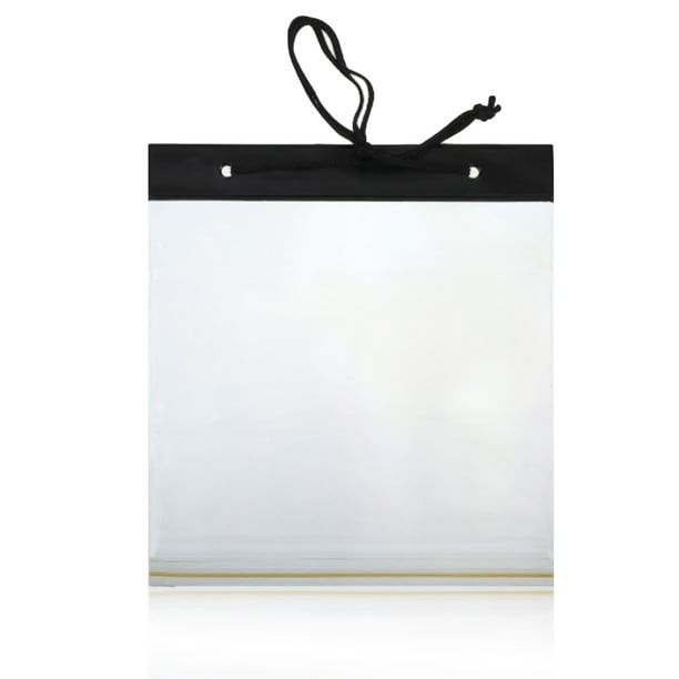 Seitruly Estuche de mapa impermeable PVC documento papelería almacenamiento soporte cubierta portátil Camping Picnic organizador bolsillo con cremallera Carpetas de archivos