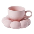 thumbnail image 1 of Ceramic Mug And Saucer with Office , Pink, 1 of 8