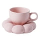 thumbnail image 1 of Platillo de la taza de café Taza Y Platillo De Café De Cerámica Con Asa Para Oficina En Casa Rosa Rosado Magideal Platillo de la taza de café, 1 of 7