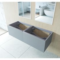 Laviva Vitri 60 - Fossil Grey Double Sink Cabinet