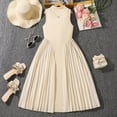 thumbnail image 2 of NIEWTR Robe Sans Manches pour Filles, Robe Décontractée pour Enfants, Tout-Petits, Petites et Grandes Filles (Blanc, 8-9 Ans), 2 of 9