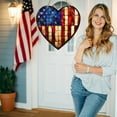 thumbnail image 2 of AYktou 4th of July Decorations-Stained Glass Window Hanging,2D Acrylic USA Flags Stained Glass Suncatcher,Art Crafts Pendant for Home Door Independence Day Memorial Day Decorations, 2 of 7