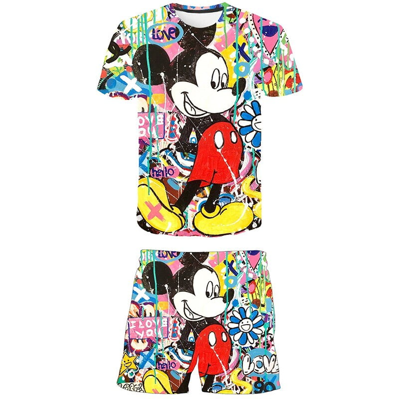 Micky Ropa Conjuntos de ropa de Mickey Mouse de verano para niños, ropa de Mickey ...