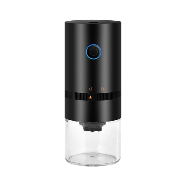Electric Coffee Grinder Cafe Automatic Coffee Beans Mill Espresso Coffee Machine Maker for Home Travel Portable USB Rechargeable black