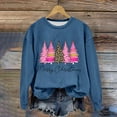 thumbnail image 2 of asdoklhq Christmas Clearance under $5, Christmas Gifts for Women Women's Christmas Printed Round Neck Long Sleeved Top Loose Fitting Sweater, 2 of 4