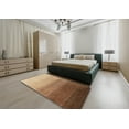 thumbnail image 5 of Ahgly Company Machine Washable Indoor Rectangle Abstract Saddle Brown Area Rugs, 7' x 9', 5 of 7
