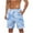 Light Blue#1, variant on Iugvhana Quick-Dry Swim Trunks - Comfortable Mens Boardshorts, Variety of Tropical & Classic Designs Hawaiian Shorts Light Blue S