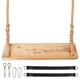 thumbnail image 2 of Columpio de madera para árbol, capacidad de carga de 500 libras, columpio de madera para adultos y niños, altura ajustable, asiento de columpio colgante impermeable para interior, exterior, patio tras, 2 of 7