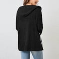 thumbnail image 5 of Zip Up Sweater Women Lightweight Knit Hoodie Long Sleeve Hooded Sweatshirt Trendy Fall Cardigan Jacket Outwear, 5 of 5