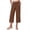 QR140_Coffee, variant on Women's Cropped Lounge Pants Lightweight Elastic Waist Pant with Pockets Summer Tulip Hem Trousers Black 3XL