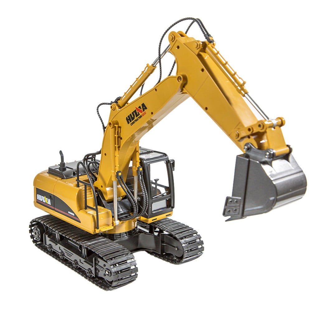 Remote Control Excavator Toys with Metal Shovel 15 Channel Full Functional RC 