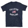 thumbnail image 1 of Fallston Maryland Patriot Men's Cotton T-Shirt, 1 of 1