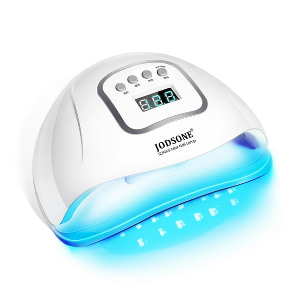 JODSONE Lámpara de uñas LED UV, secador de uñas para esmalte de gel, lámpara de uñas de gel, luz LED para uñas de gel con sensor automático y 4 temporizadores