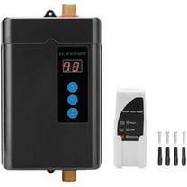 Tankless Water Heater Electric 3KW 110V With Remote Control Temperature Display Electric Tankless RV Water Heater for Under Sink Tap Home