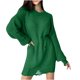 thumbnail image 2 of Suéter de cuello redondo para mujer, suéter de punto de cuello redondo de manga larga, suéter, tops de mujer, 2 of 4