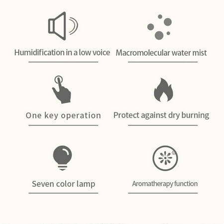 

3D Firework Glass Usb Air Humidifier with 7 Color Led Night Light Aroma Essential Oil Diffuser Cool Mist Maker for Home Office