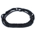 thumbnail image 3 of The Bead Chest Black Matte Glass Seed Beads (4mm) - 24 inch Strand of Quality Glass Beads, 3 of 4
