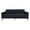 Black, variant on Comfy Futon Sofa Corduroy Loveseat Couch with Pillow Cushion, Modern Sleeper Sofa Couch with Solid Leg for Living Room,Bedroom, Orange