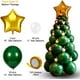 thumbnail image 4 of Kit de arco de guirnalda de globos navideños, 96 piezas de globos de árbol de Navidad para decoraciones de fiesta navideña (verde) Rojo Verde RV011031-01436SDJ, 4 of 5