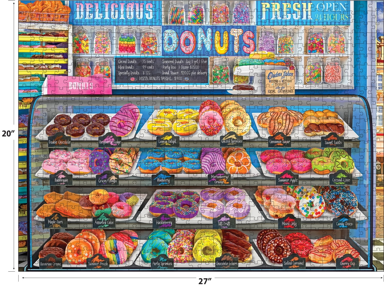 Cra-Z-Art Kodak 1000-Piece Delicious Donuts Daily Adult Jigsaw Puzzle