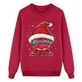 thumbnail image 4 of Fgnfyis Chandails à Col Rond Assortis pour la Famille pour Parents et Enfants Tenues de Vacances Confortables Pyjamas de Noël pour Enfants Rouge_004 6-7 Ans, 4 of 4